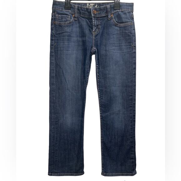 !IT JEANS Los Angeles Medium Wash Low-Rise Straight Leg Jeans Sz 27 - Picture 2 of 6